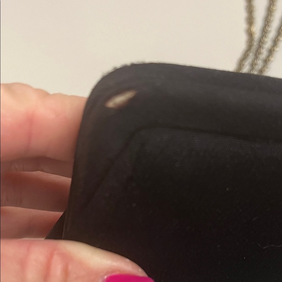 Source Unknown Black Clutch with Silver Chain - Picture 6 of 16